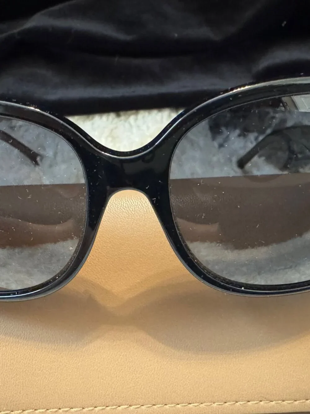 BURBERRY BE4160 34338G Black Grey Gradient 58 mm Women's Sunglasses